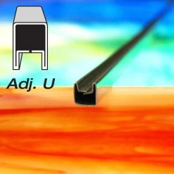 1/4" Adj U Zinc Came - 6 Ft Piece