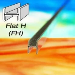 1/2" Flat H Zinc Came - 6 Ft Piece