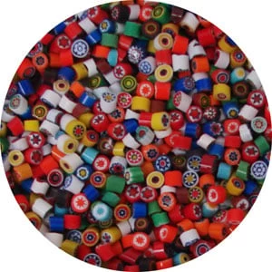 Small Opalescent Millefiori Assortment, 2 Oz - 104 COE