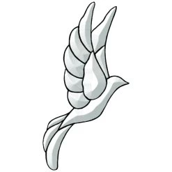 Dove Bevel Cluster - Faces Right