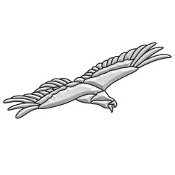 Soaring Eagle Glue Chip Bevel Cluster