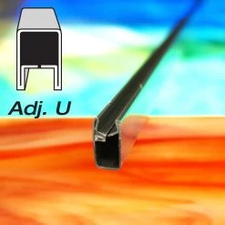 1/2" Adj U Zinc Came - 6 Ft Piece