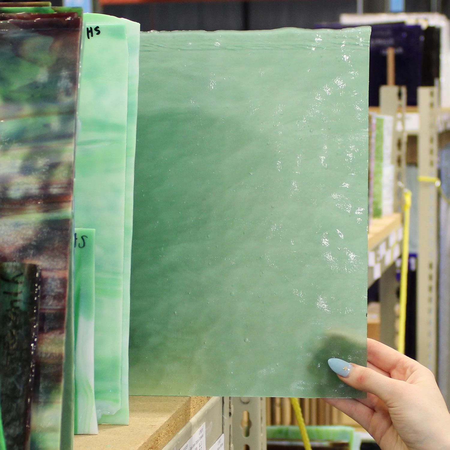 Youghiogheny Pale Green Stipple Cathedral - Image 5