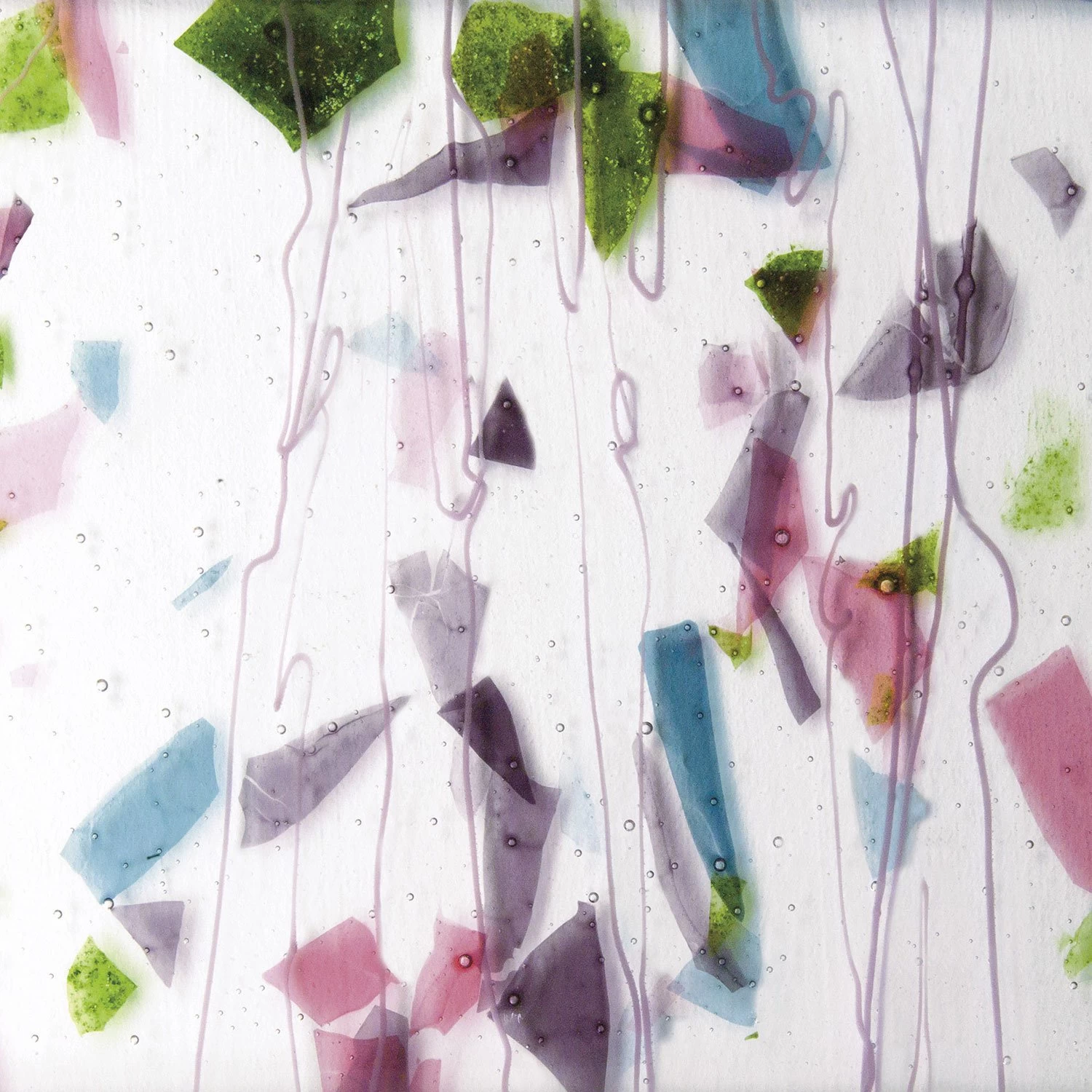 Bullseye Pink, Plum, Aqua And Green And Pink On Clear Fracture-Streamer - 90 COE - Image 7