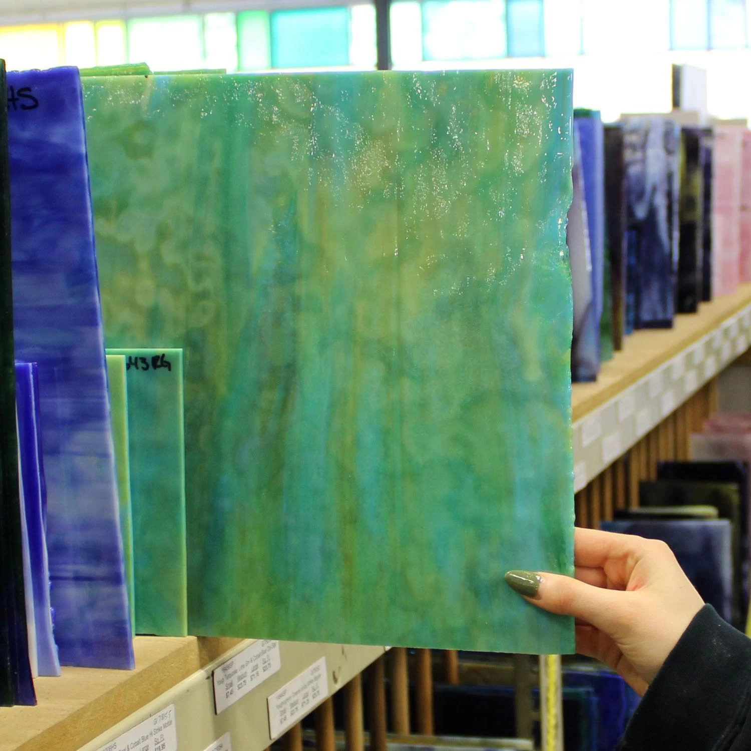 Youghiogheny Silver Yellow, Turquoise Blue And Green Reproduction - Image 5