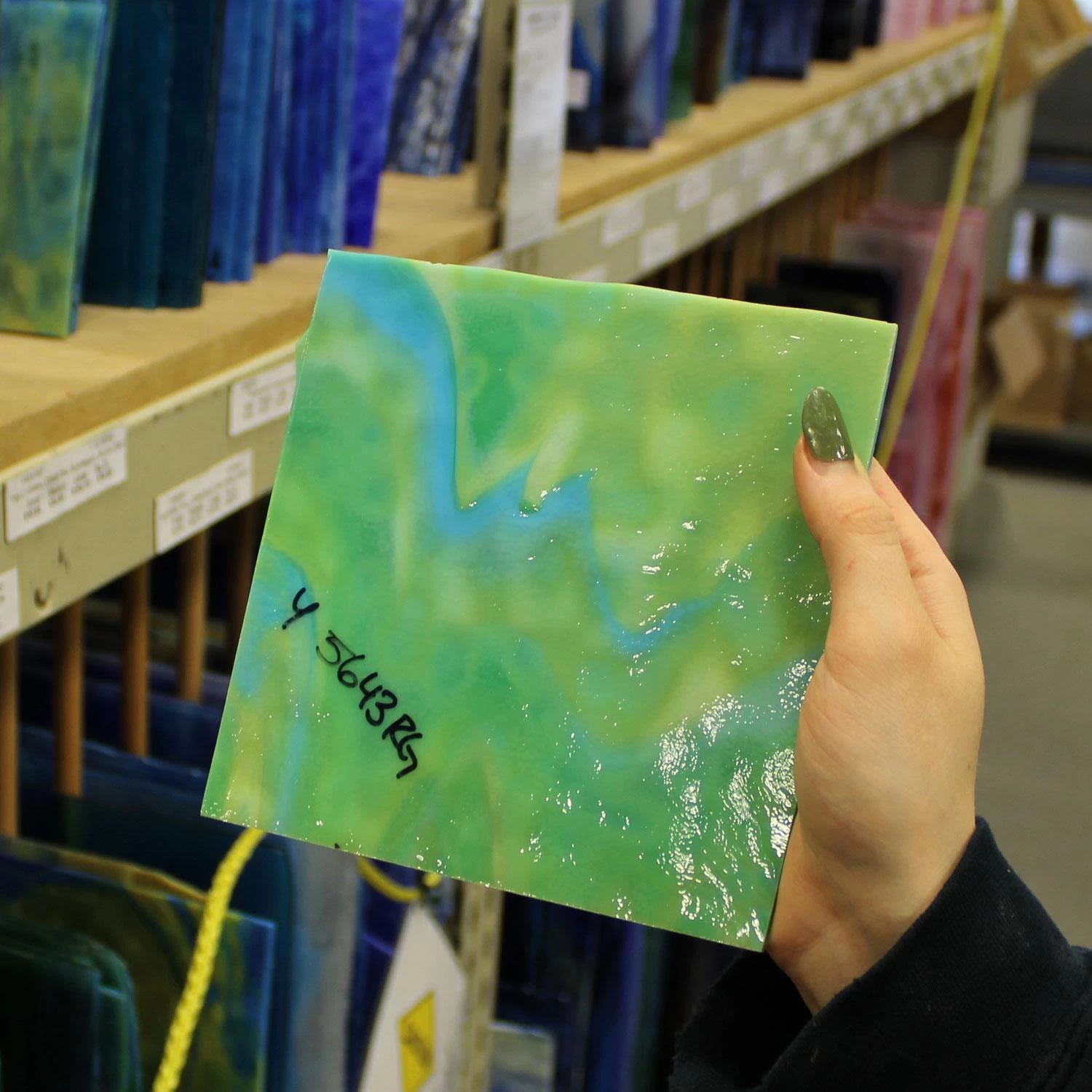 Youghiogheny Silver Yellow, Turquoise Blue And Green Reproduction - Image 6