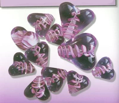 Pink With White Core Filigrana Single Rod - 104 COE - Image 3