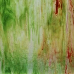 Youghiogheny Ice White Pink, Green And Silver Yellow Stipple