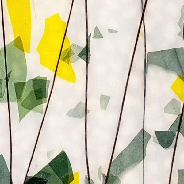 Bullseye Green And Yellow With Black On White Fracture-Streamer - 90 COE - Image 7