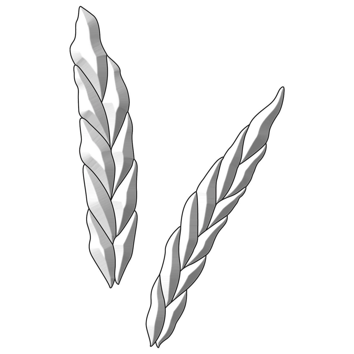 Harvest Grain Clear Bevel Cluster