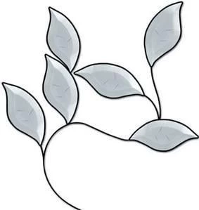 Clear Garden Leaves Bevel Cluster - Image 2