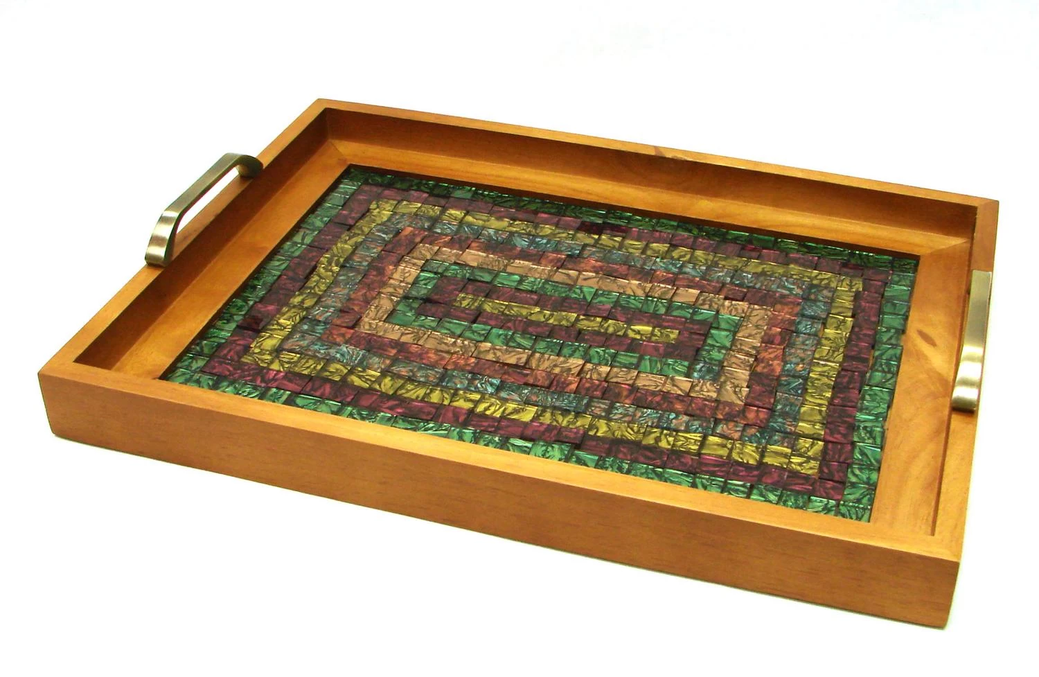 3/4" Van Gogh Metallic Glass Chips Mix - 75 Pieces - Image 3