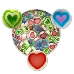 Heart Millefiori Assortment - 90 COE