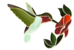 Green Hummingbird With Flower Premium Pre-Cut Kit