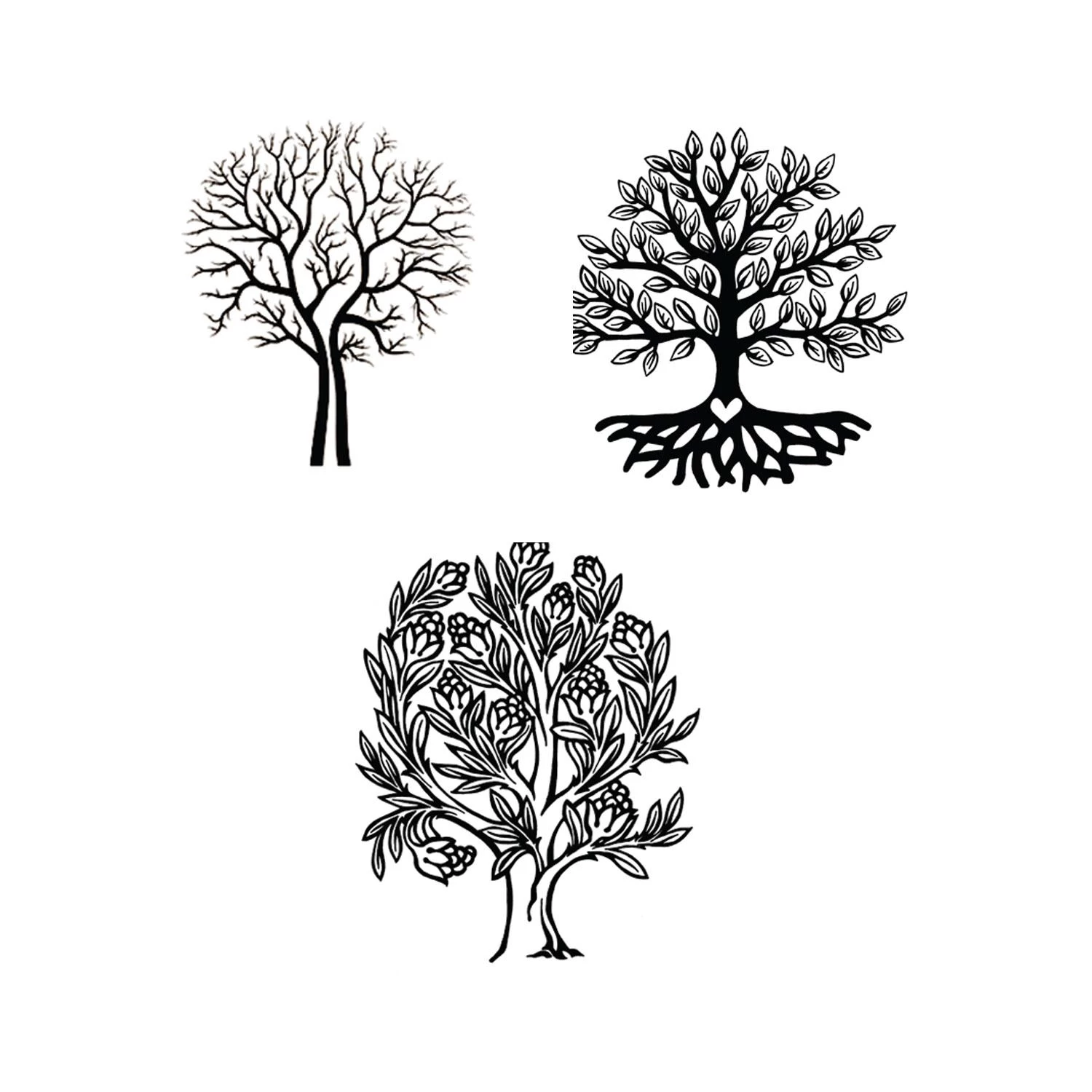 Delphi Trees Black Enamel Decals