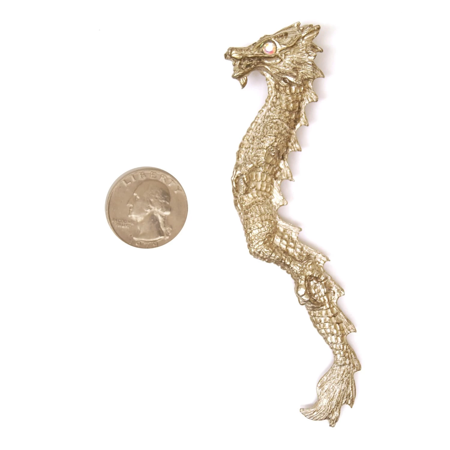 Flying Dragon Lead Free Metal Figurine - Image 3