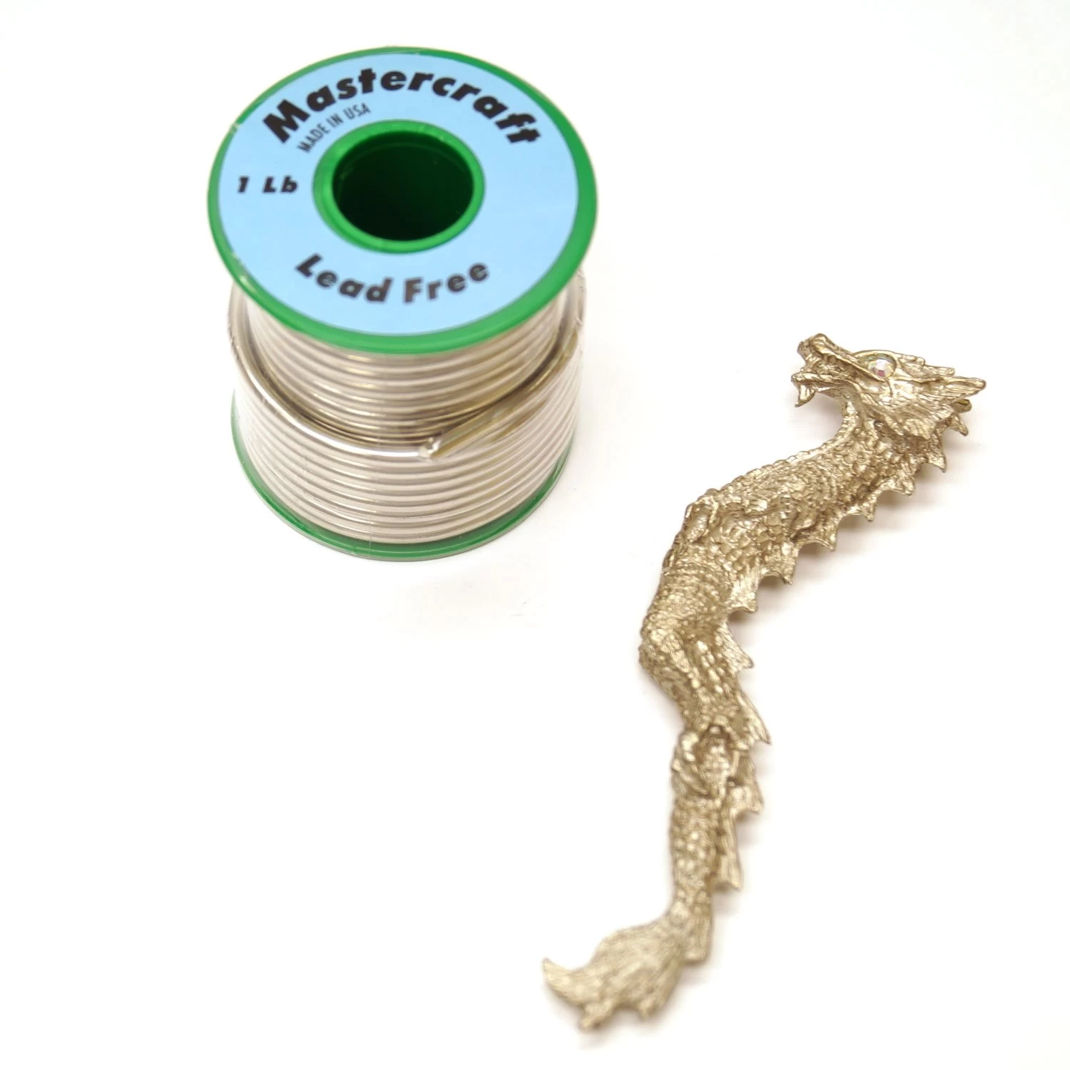 Flying Dragon Lead Free Metal Figurine - Image 4