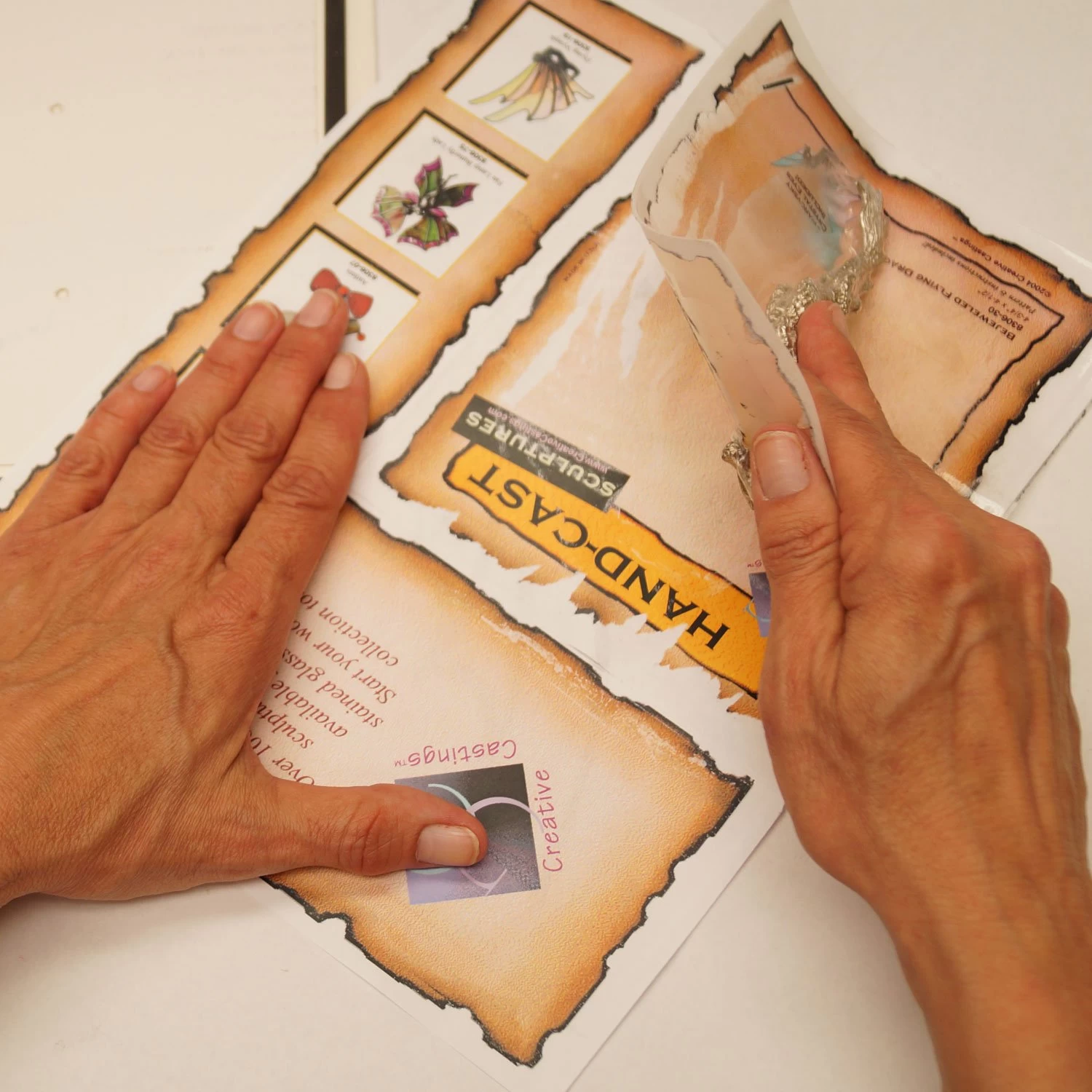 Flying Dragon Lead Free Metal Figurine - Image 6