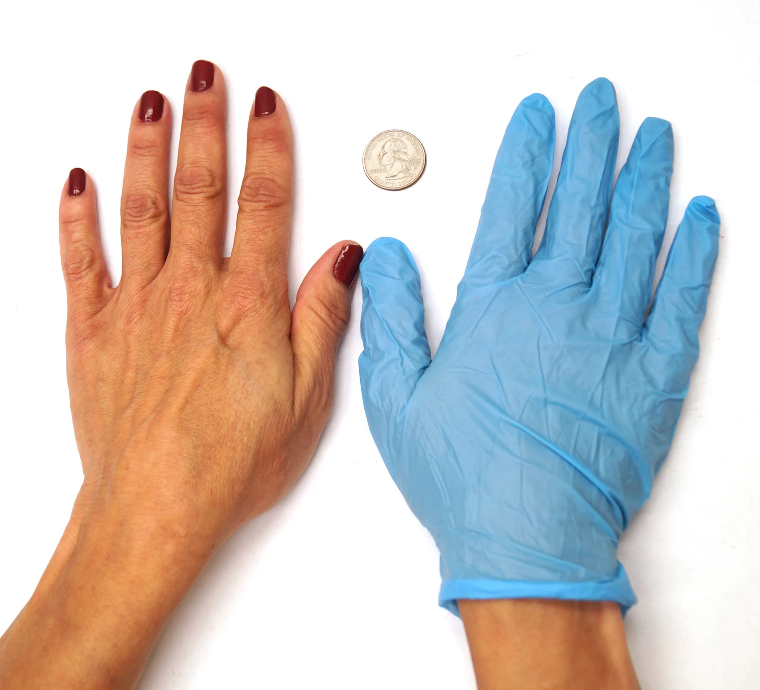 Blue Nitrile Gloves - Box Of 100 - Image 2