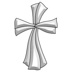 Fancy Cross Bevel Cluster