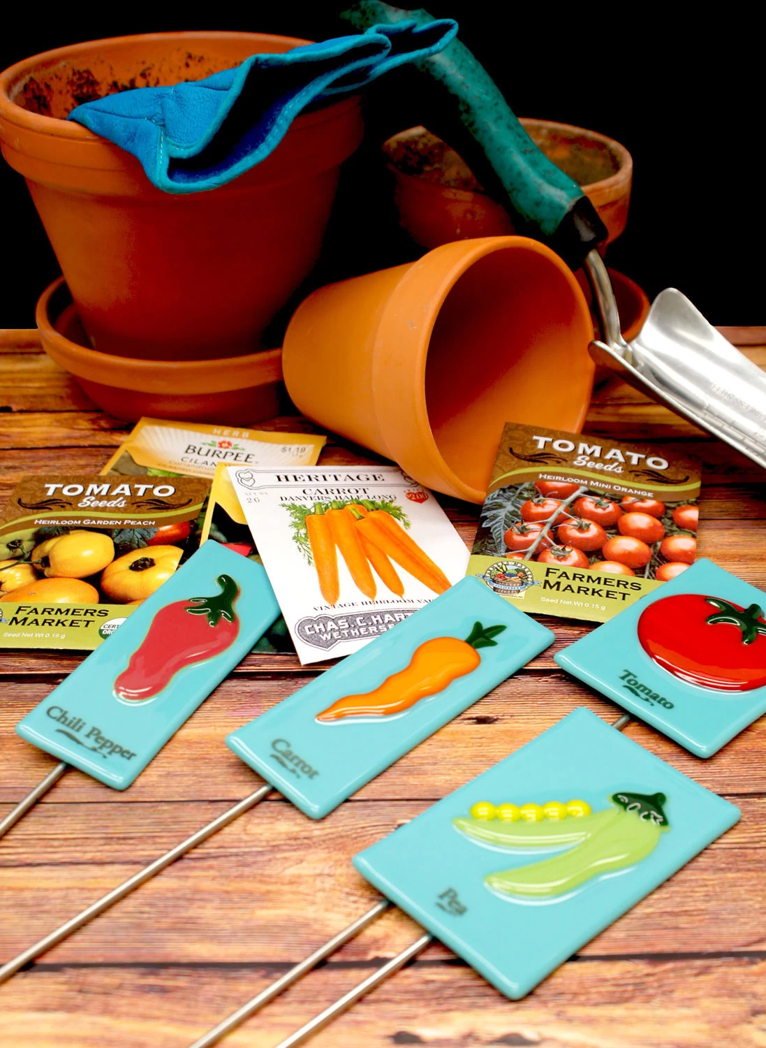 Garden Words Black Enamel Decals - Image 5