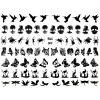 Bug Off Black Enamel Decals