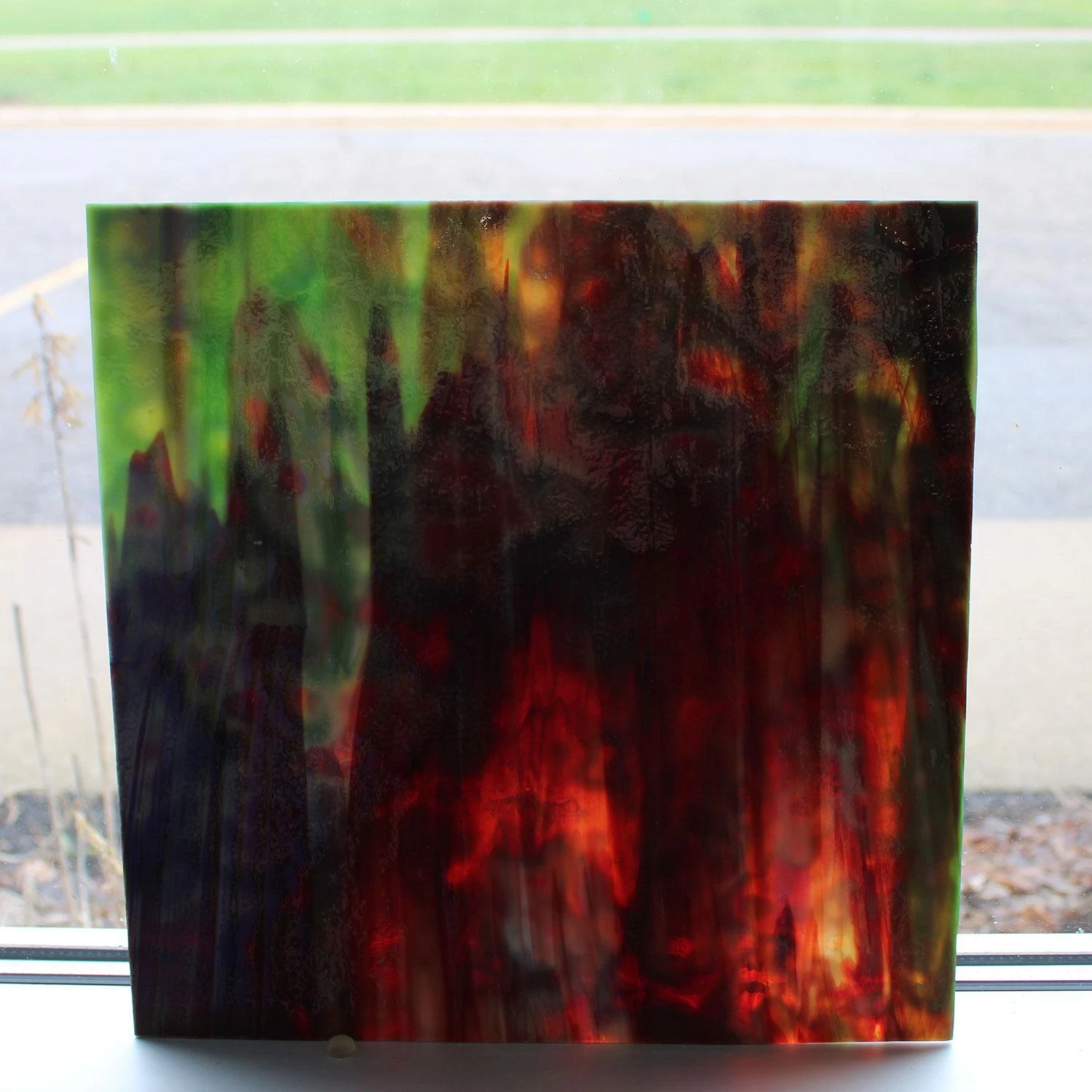 Youghiogheny White Opal, Dark Green And Copper Ruby Reproduction - Image 2