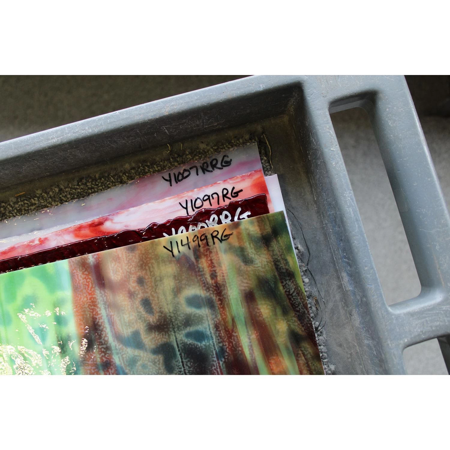 Youghiogheny White Opal, Dark Green And Copper Ruby Reproduction - Image 4