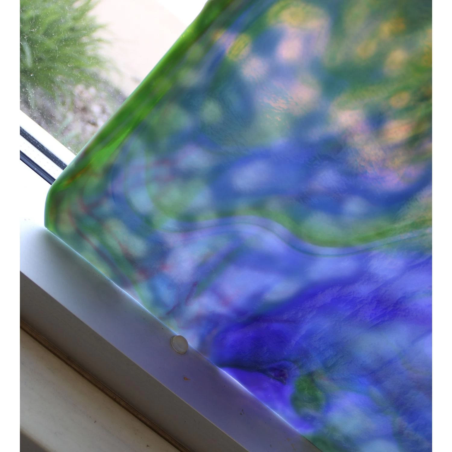 Youghiogheny Light Blue, Dark Blue, Green And Gold Purple Reproduction - Image 4