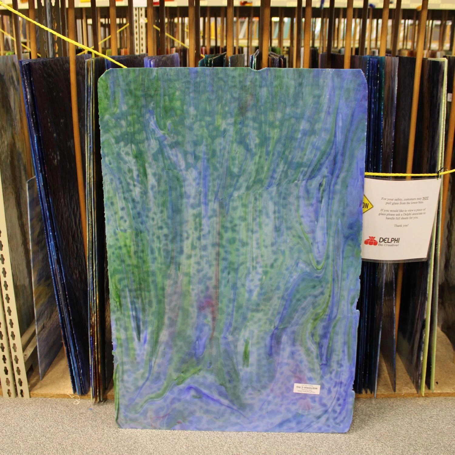 Youghiogheny Light Blue, Dark Blue, Green And Gold Purple Reproduction - Image 7