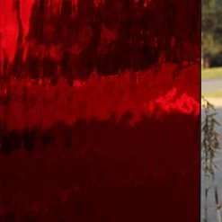 Oceanside Cherry Red Transparent Waterglass