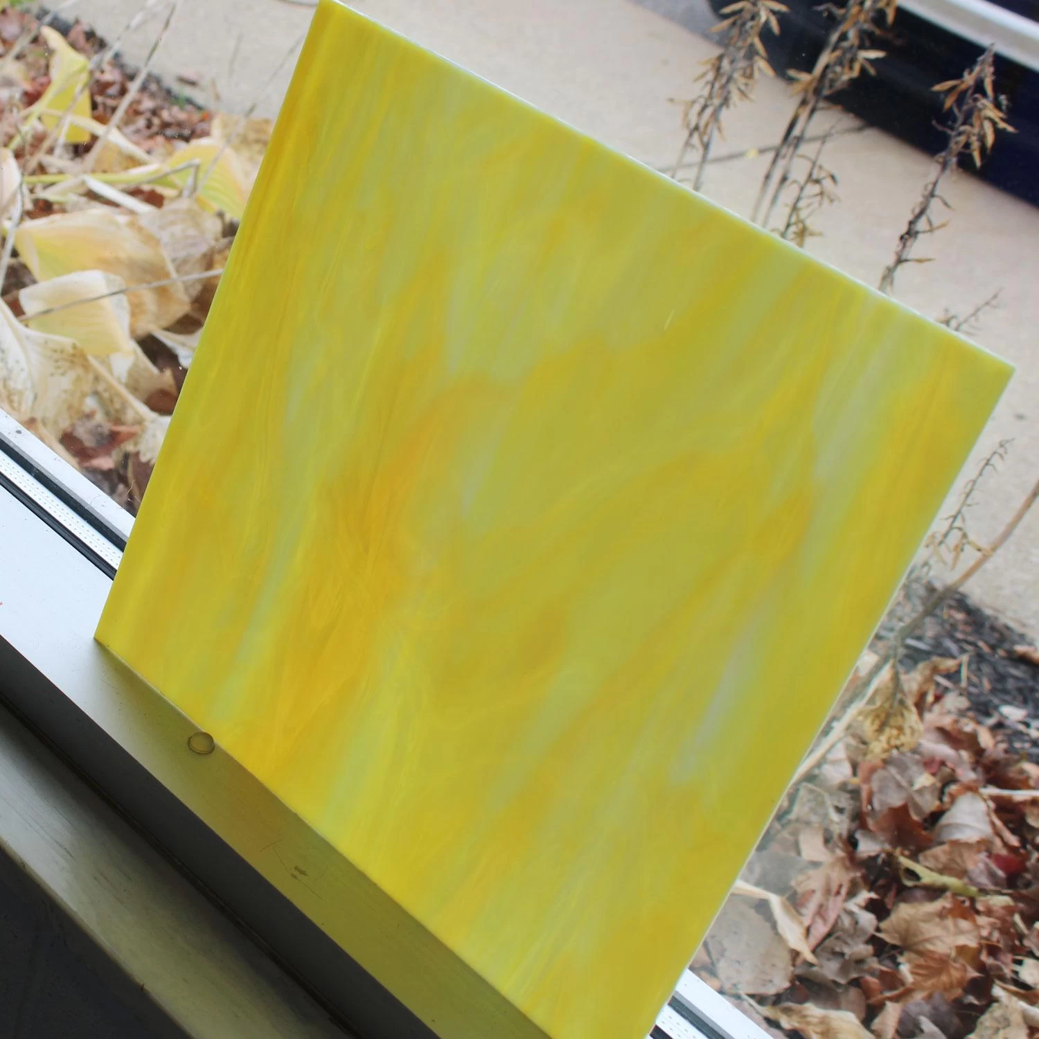 Oceanside White And Yellow Opal Streaky - 96 COE - Image 3