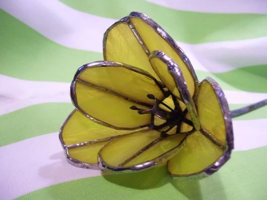 Oceanside White And Yellow Opal Streaky - 96 COE - Image 7