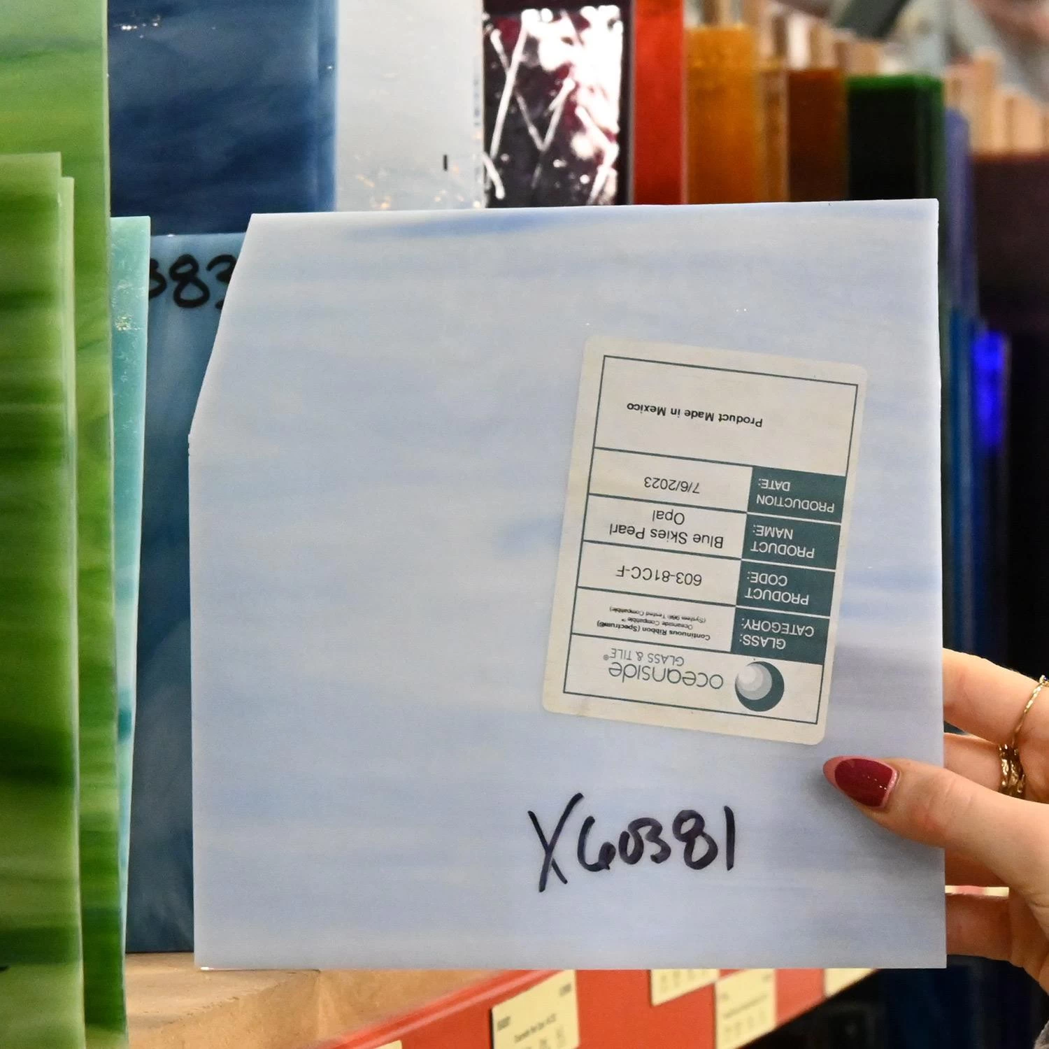 Oceanside Blue Skies Pearl Opal - 96 COE - Image 4