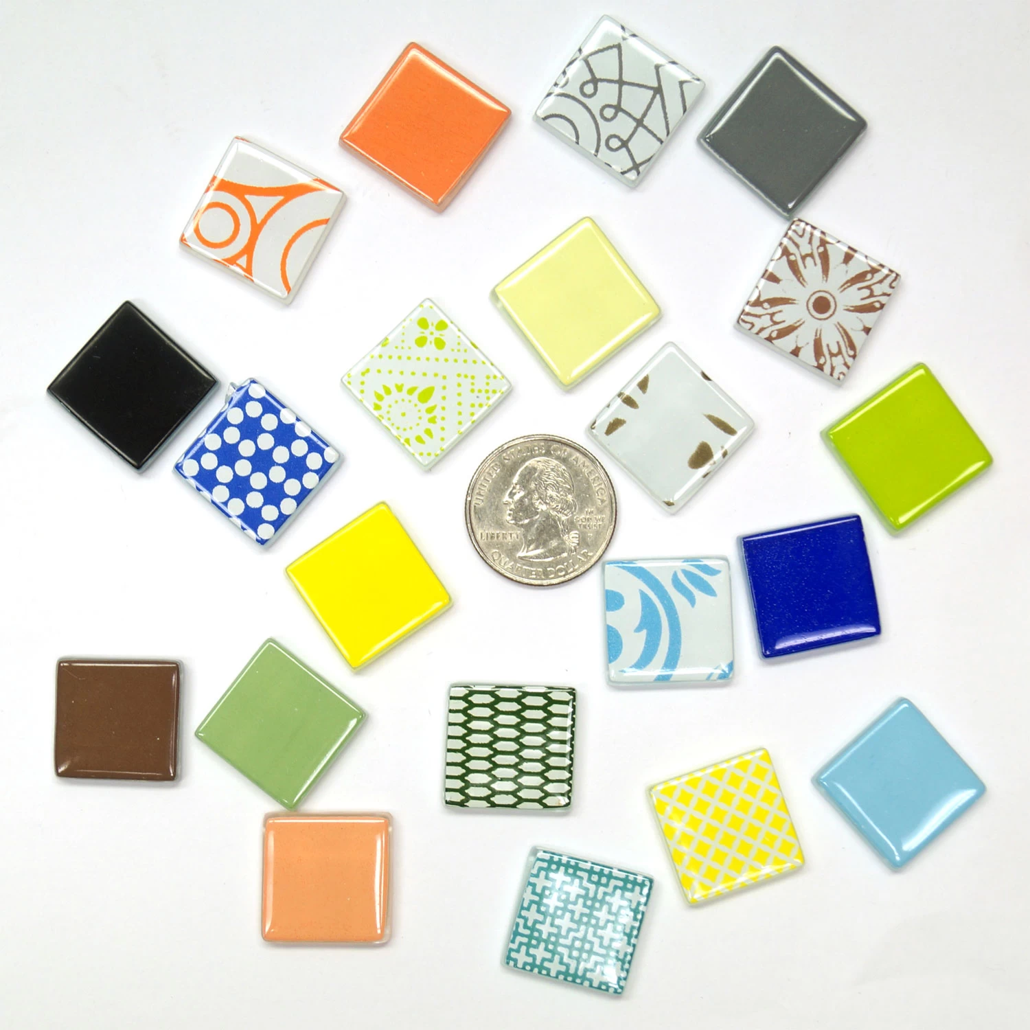 3/4" Mega Mix Patchwork Glass Tile Assortment - 3 Lbs - Image 3