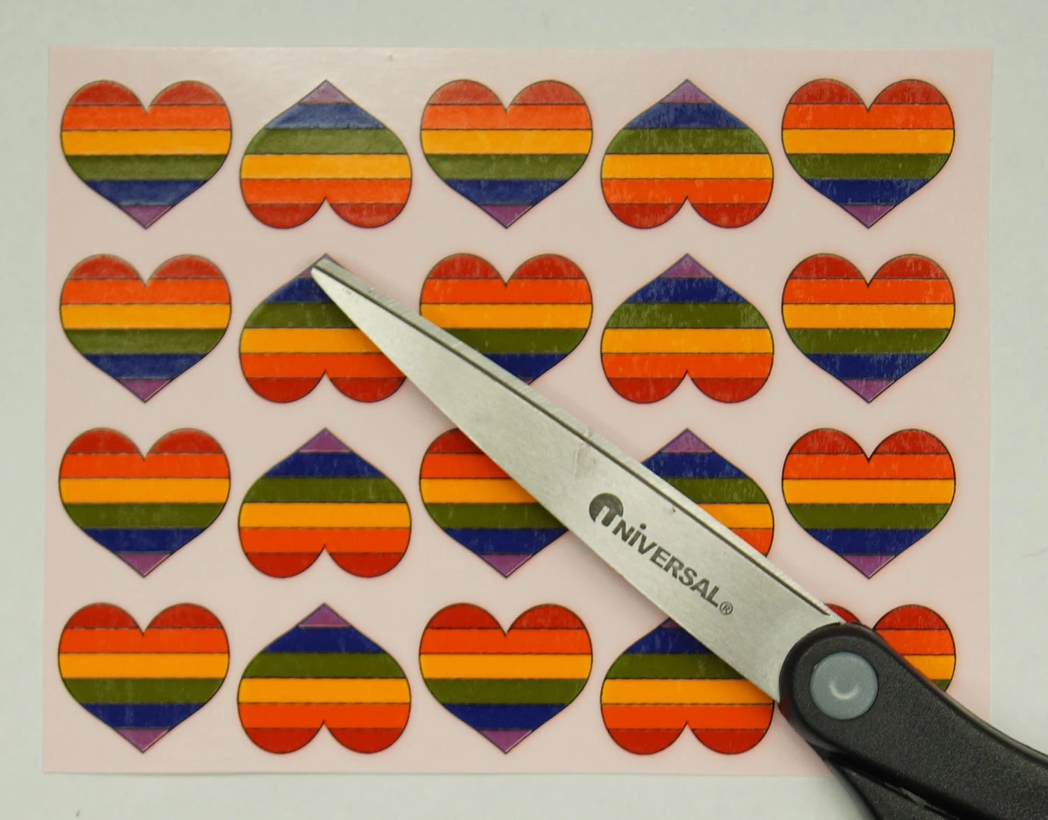 Rainbow Hearts Enamel Decals - Image 4