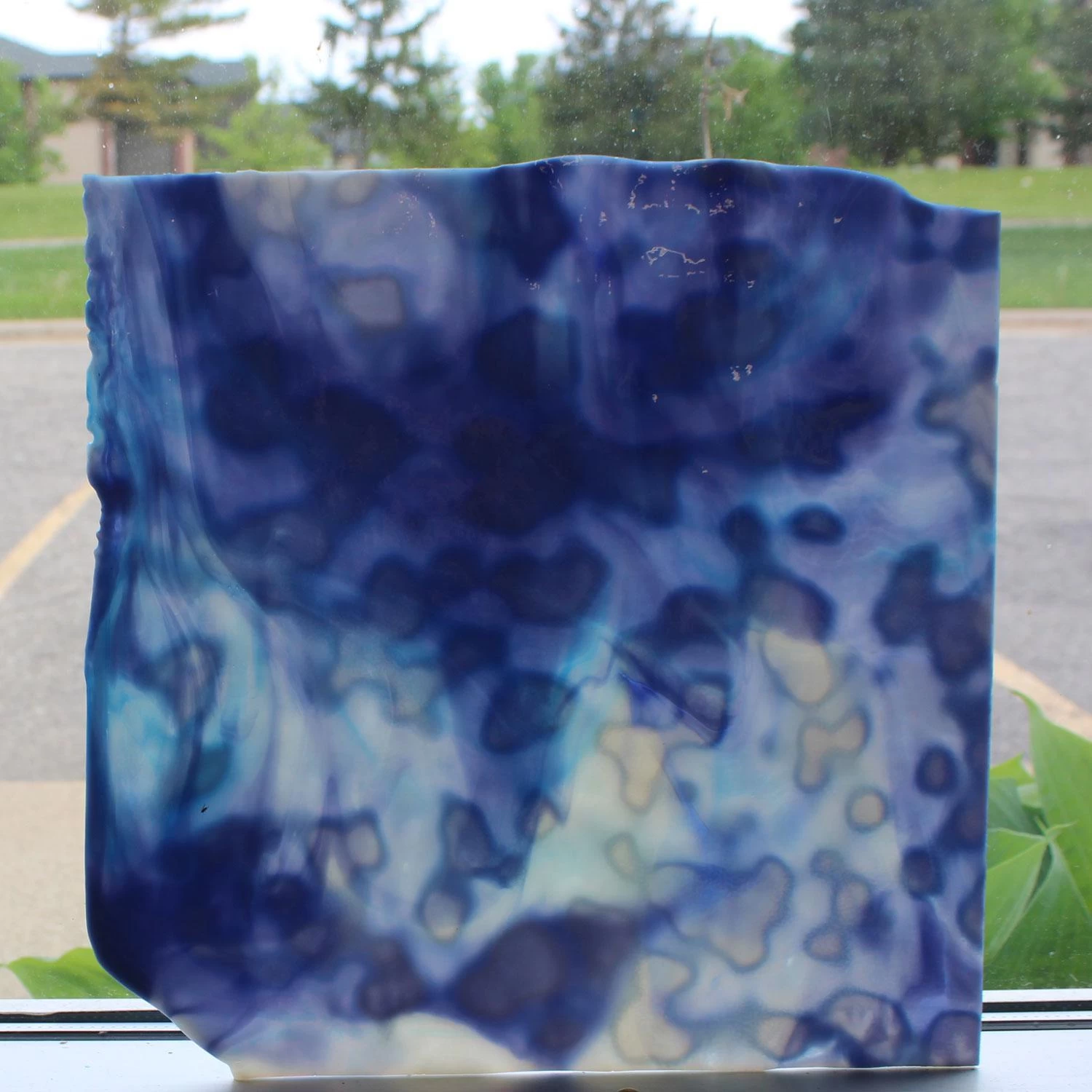 Uro Steel Blue And Sky Blue On White Mottle - Image 2