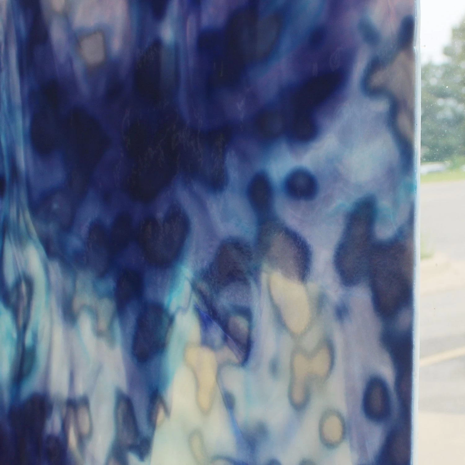 Uro Steel Blue And Sky Blue On White Mottle - Image 3