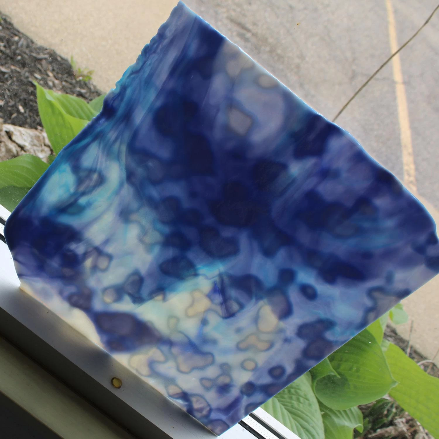 Uro Steel Blue And Sky Blue On White Mottle - Image 4