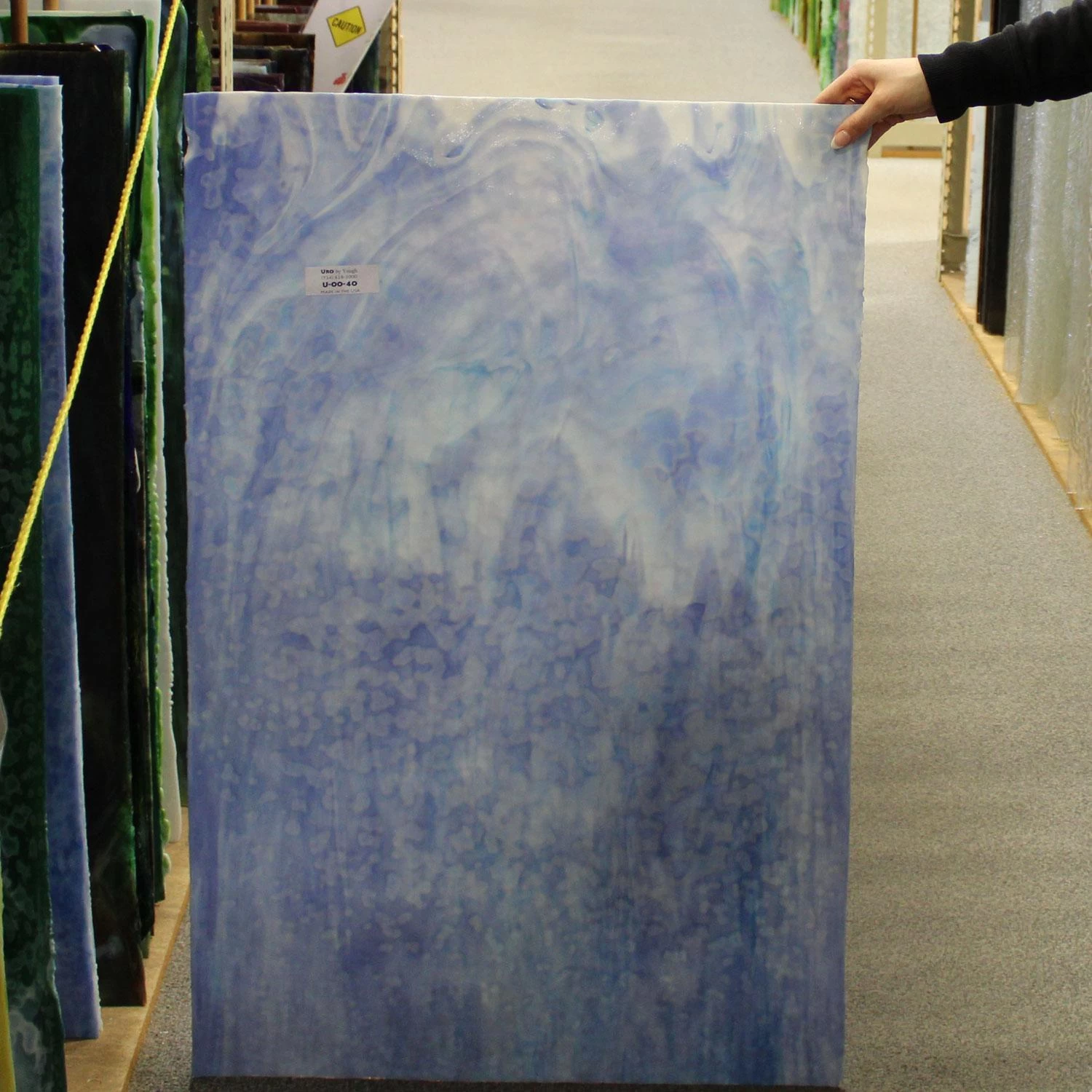 Uro Steel Blue And Sky Blue On White Mottle - Image 6