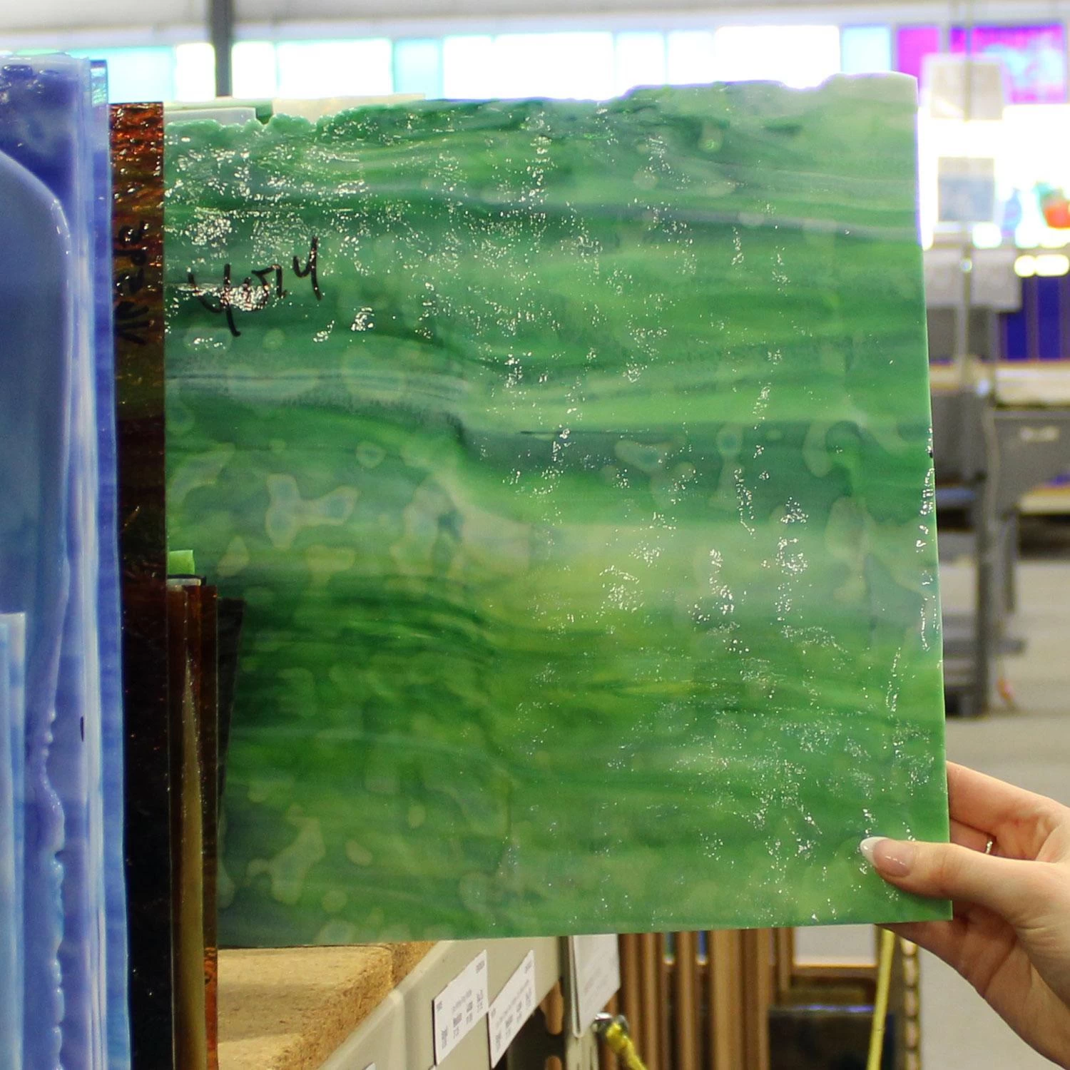 Uro Dark Green And Light Green Mottle - Image 6