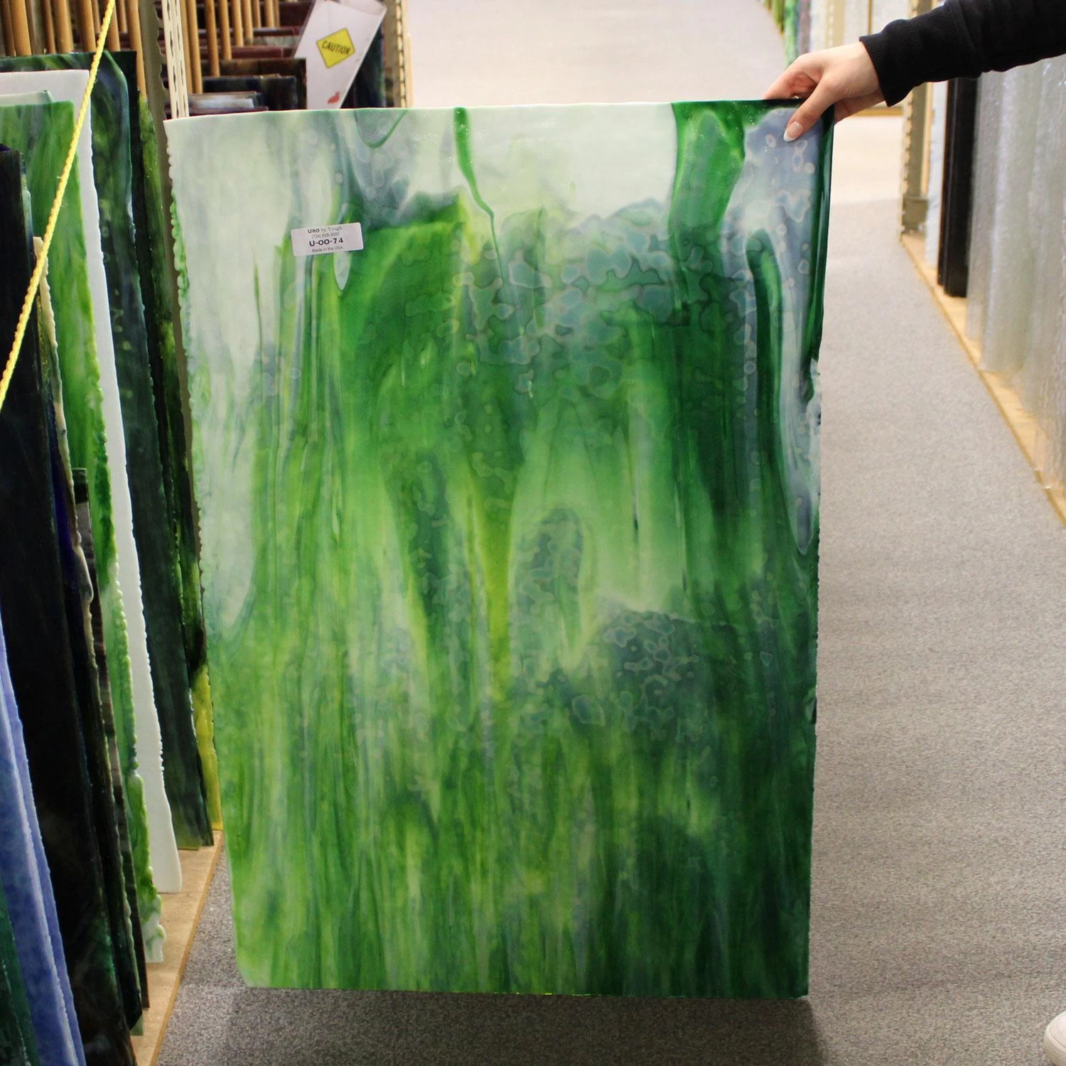 Uro Dark Green And Light Green Mottle - Image 7