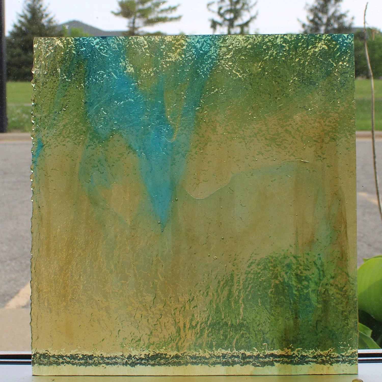 Uro Light Brown, Dark Brown And Sky Blue Granite - Image 2