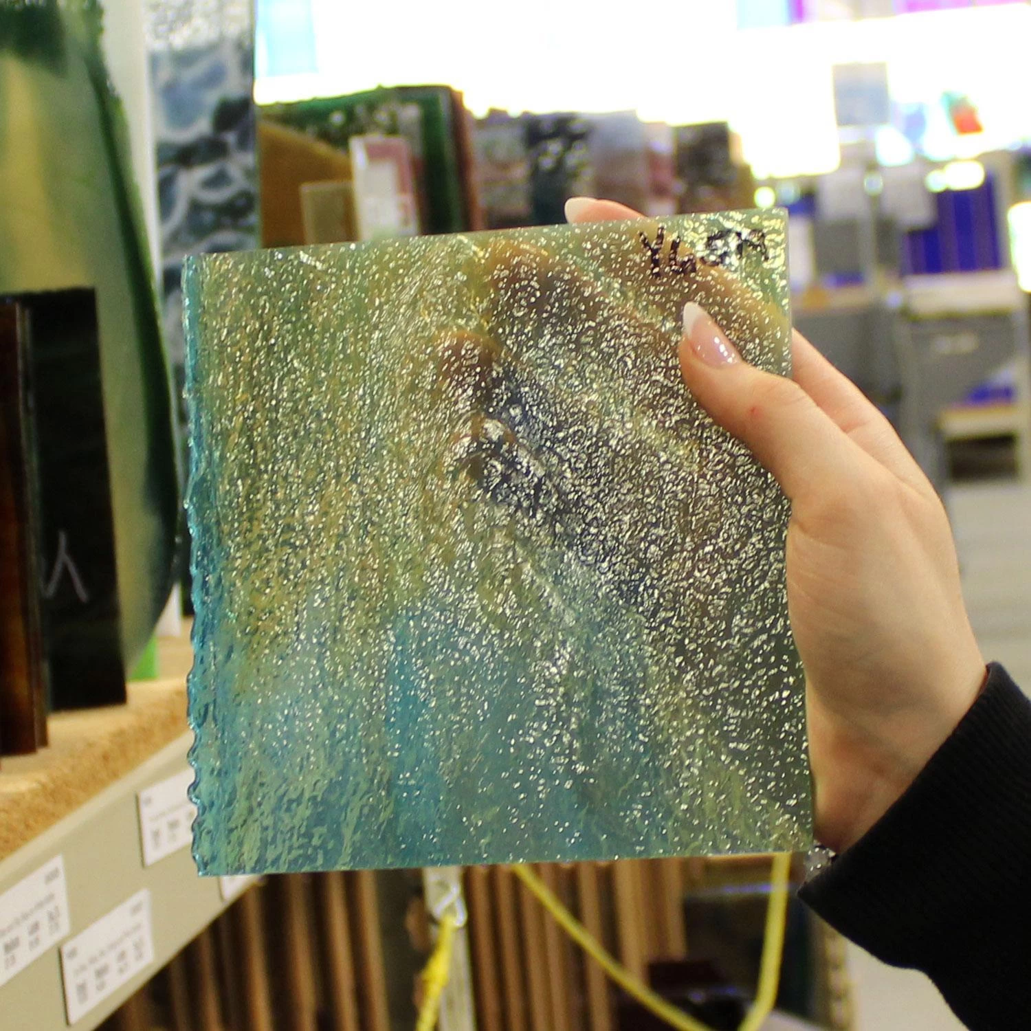 Uro Light Brown, Dark Brown And Sky Blue Granite - Image 6