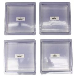 8" Square Clear Stepping Stone Mold - 4 Pack