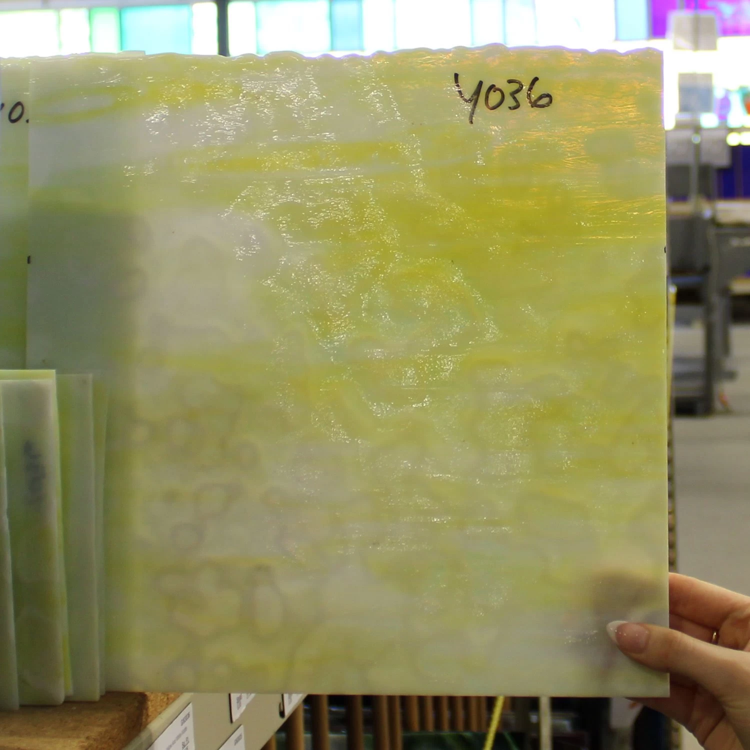 Uro Lemon Yellow, Golden Yellow And White Mottle - Image 6