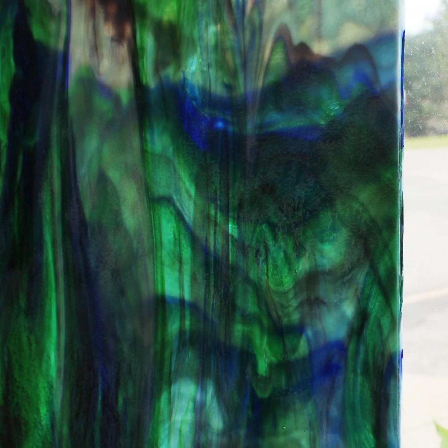 Uro Cobalt Blue, Emerald Green, Spring Green And Purple Mottle - Image 3