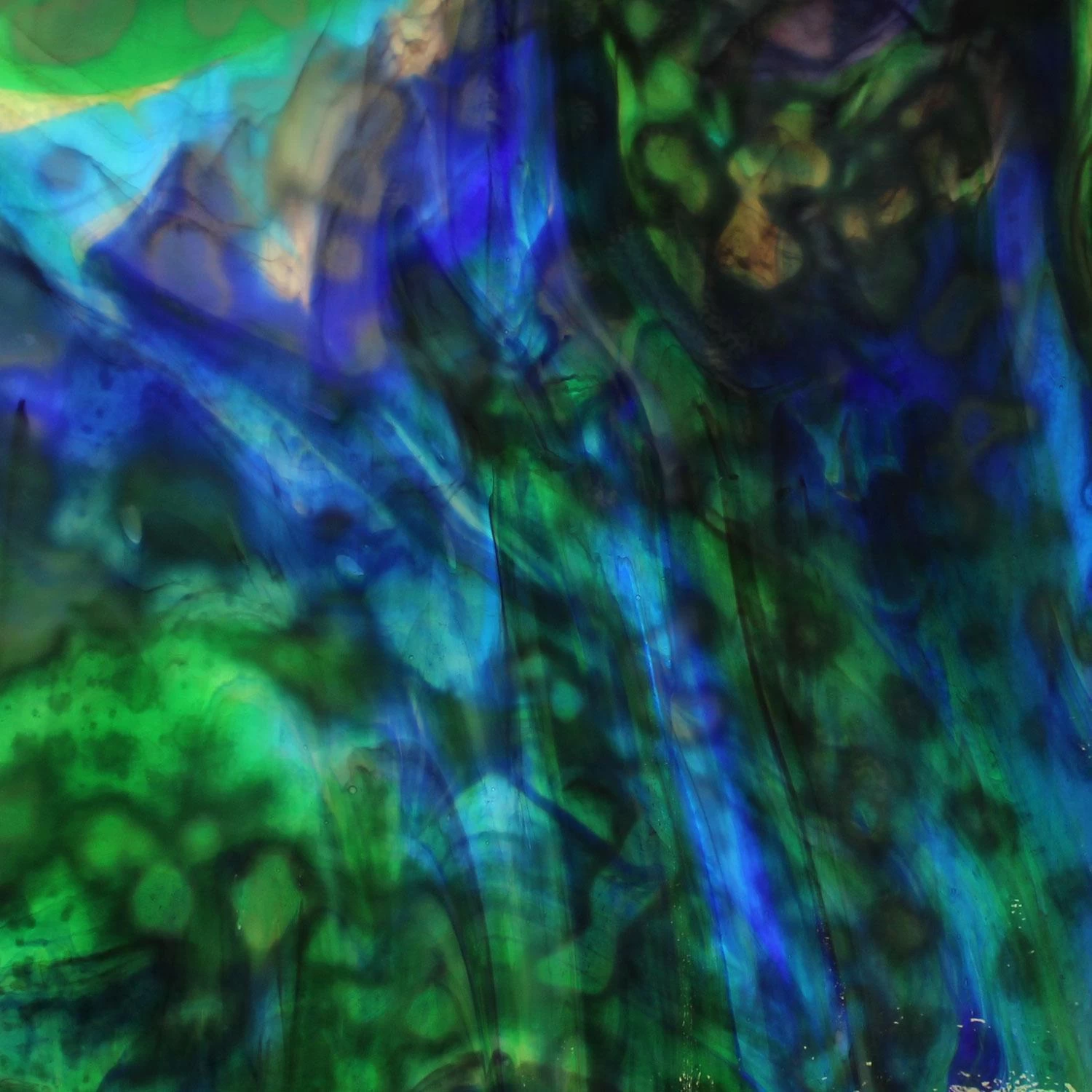 Uro Cobalt Blue, Emerald Green, Spring Green And Purple Mottle - Image 8