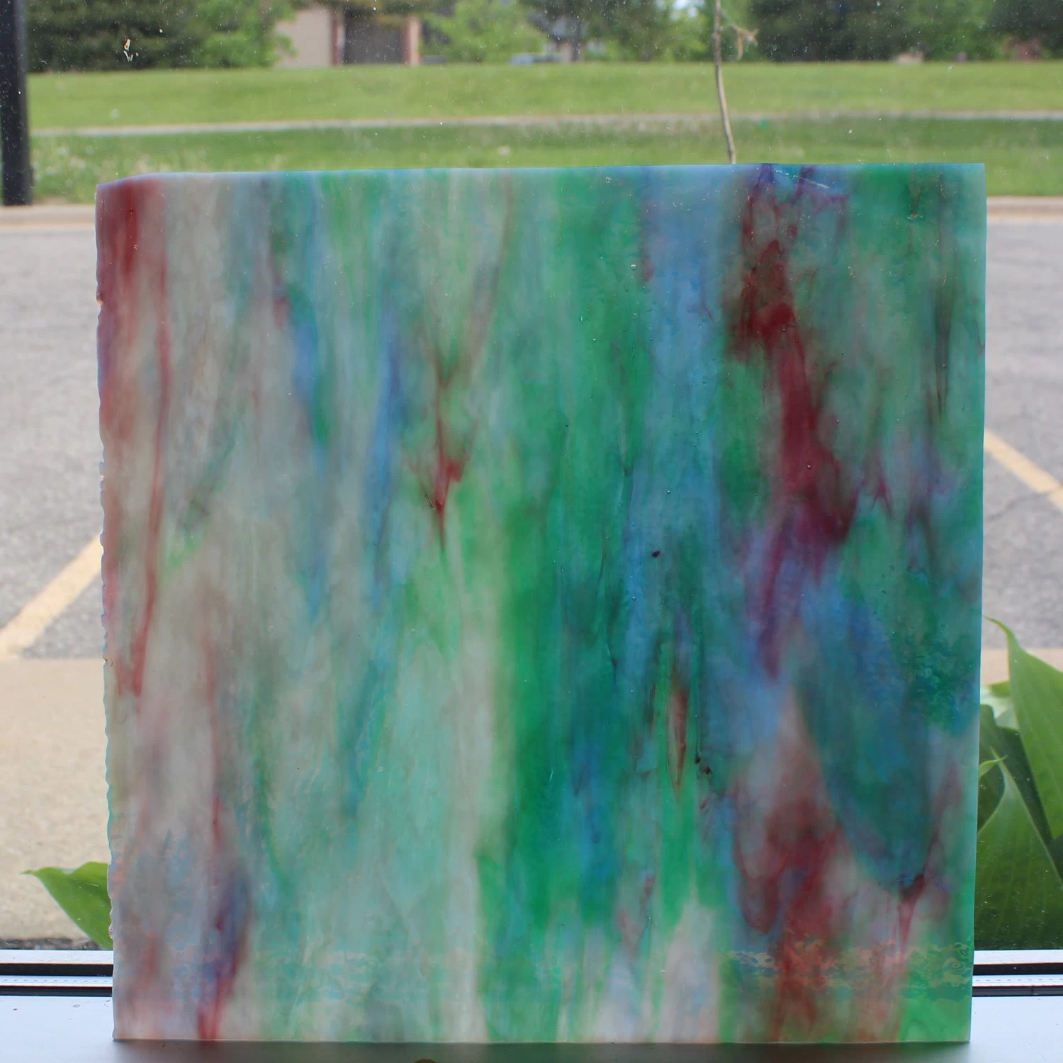 Uro Sky Blue, Sea Green With White, Gold Pink Streaky Granite - Image 2