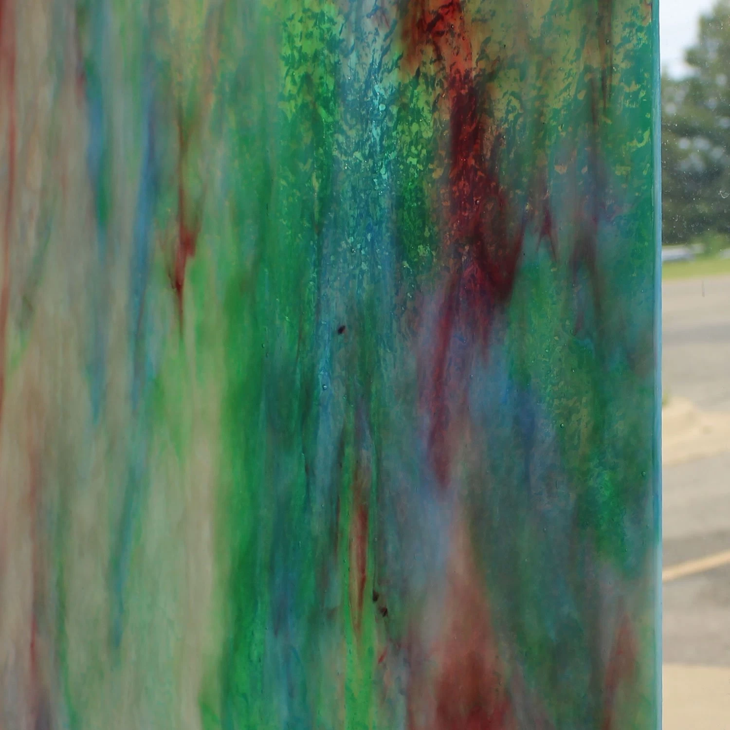 Uro Sky Blue, Sea Green With White, Gold Pink Streaky Granite - Image 3